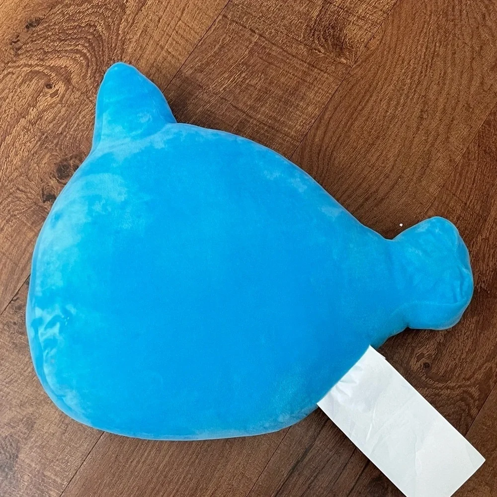 🏷️ Justice girls flip sequin narwhal pillow 2017 plush blue silver 17”x14”